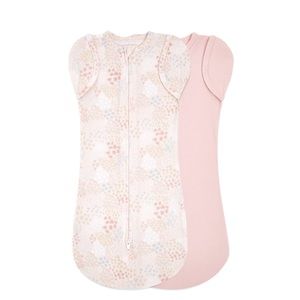 aden + anais essentials flower easy swaddle snugs, 0-3 months